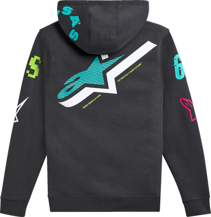 ALPINESTARS Variegate Zip Hoodie - Gunmetal - 2XL 1215-53200-190-2X