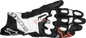 ALPINESTARS GP Plus R V3 Leather Gloves - Black/White/Fluo Red - Medium 3550825-1231-M
