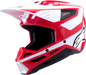ALPINESTARS SM3 Helmet - Heat - Gloss Red/White/Black - XS 8301026-3126-XS
