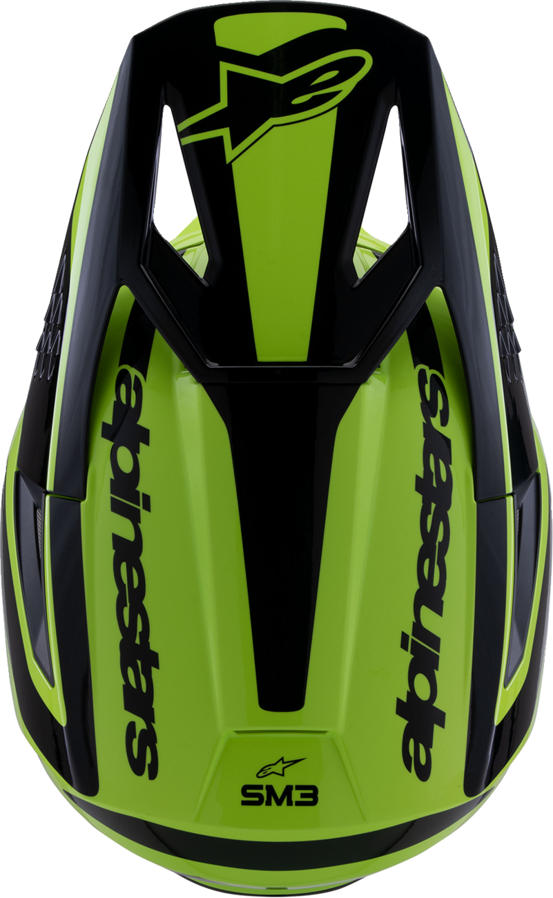 ALPINESTARS SM3 Helmet - Heat - Gloss Yellow Fluo/Black - Small 8301026-5011-S