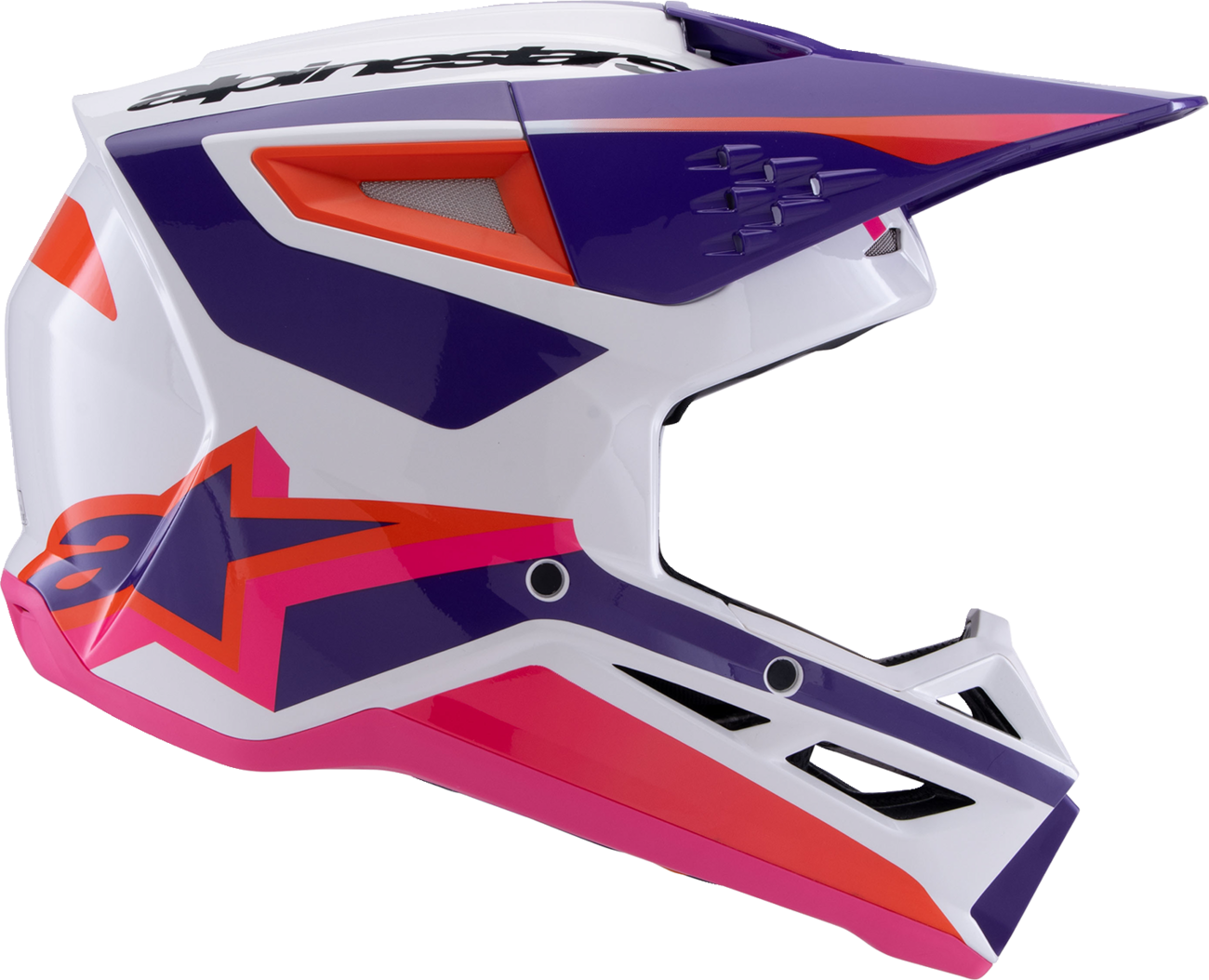 ALPINESTARS SM3 Helmet - Heat - Gloss White/Purple/Pink - 2XL 8301026-2052-XXL