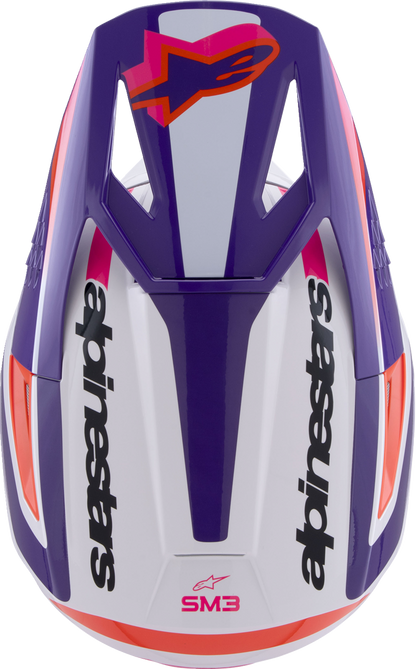 ALPINESTARS SM3 Helmet - Heat - Gloss White/Purple/Pink - 2XL 8301026-2052-XXL