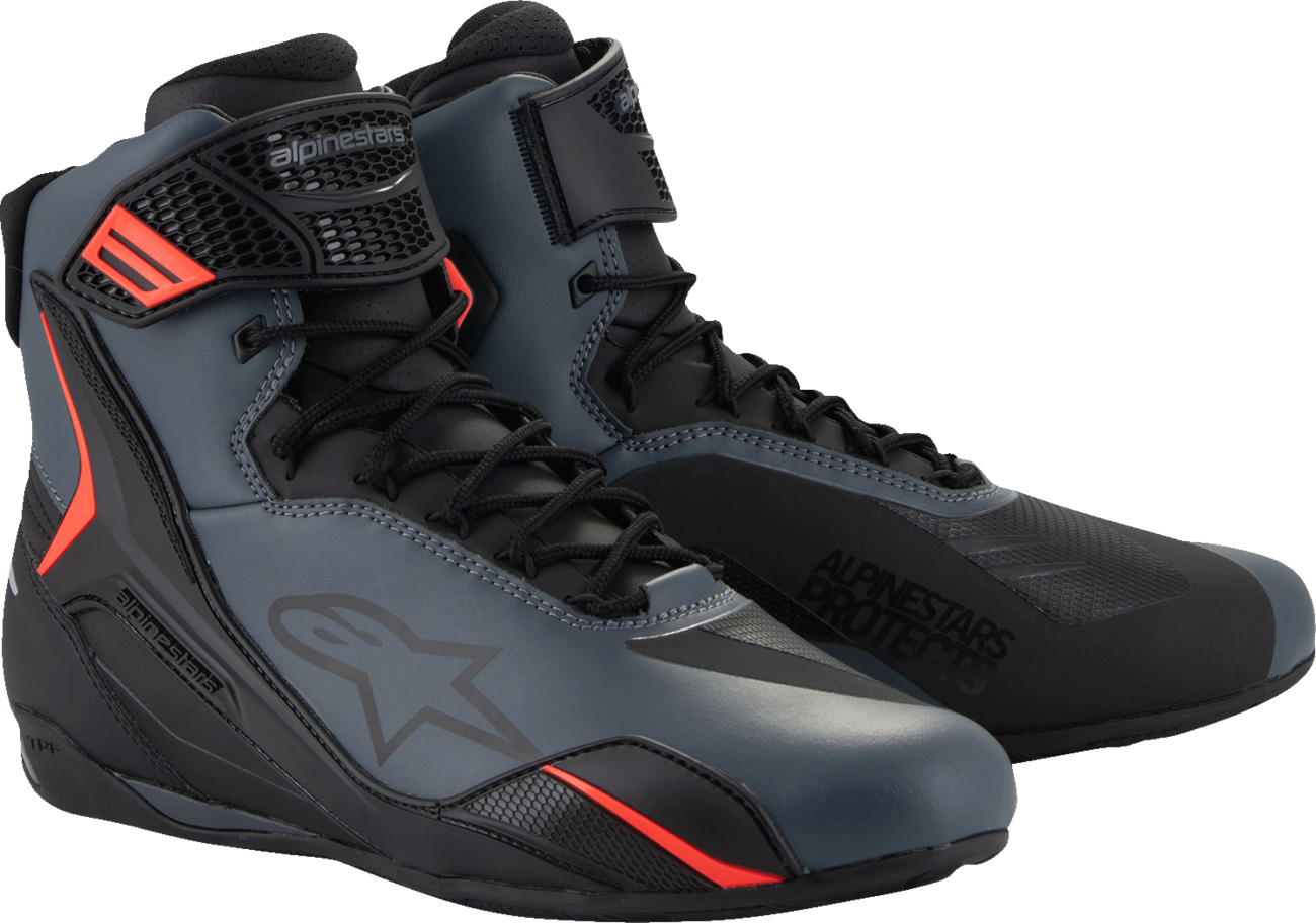 ALPINESTARS Faster-4 Shoes - Black/Gray/Red - US 11.5 2510425-1130-115
