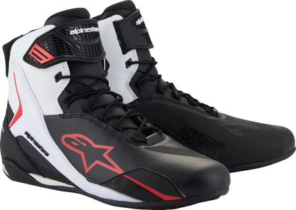 ALPINESTARS Faster-4 Shoes - Black/White/Red - US 12 2510425-123-12