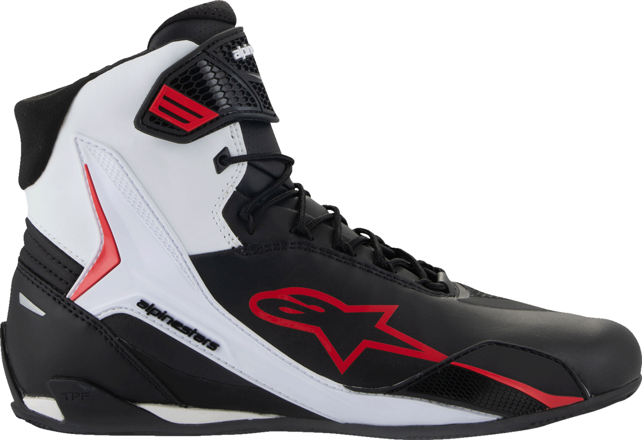 ALPINESTARS Faster-4 Shoes - Black/White/Red - US 11.5 2510425-123-115