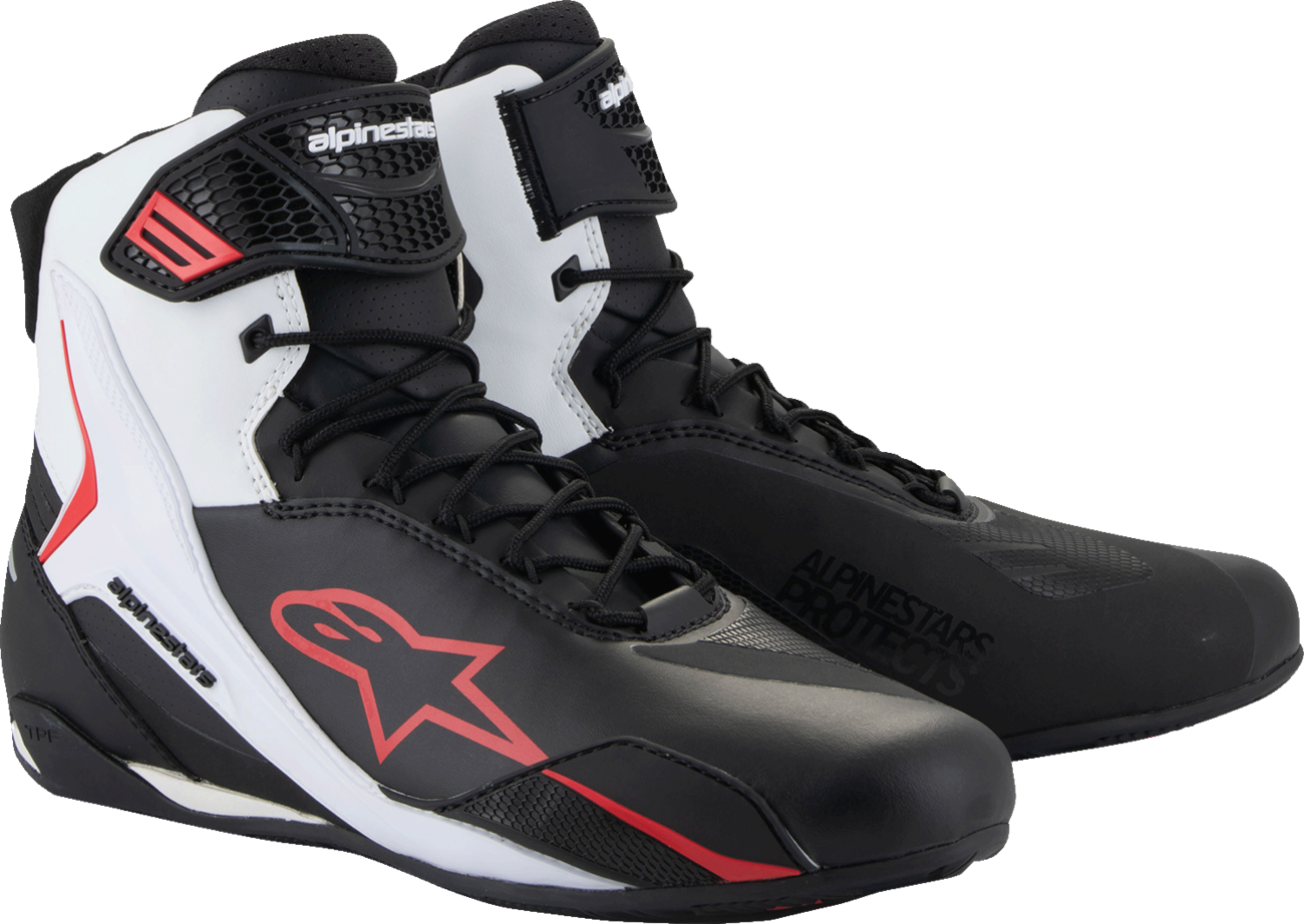 ALPINESTARS Faster-4 Shoes - Black/White/Red - US 14 2510425-123-14