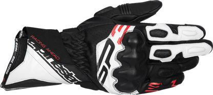 ALPINESTARS SP-3 Gloves - Black/White/Fluo Red - 2XL 3550925-1231-2X