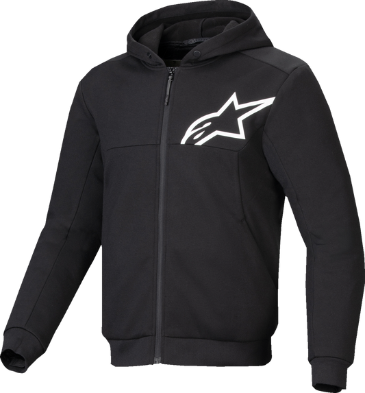 ALPINESTARS Chrome v2 Sport Hoodie - Black/White - Small 4200325-12-S