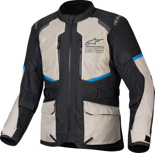 ALPINESTARS Andes Air Drystar® Jacket - Black/Laurel Gray/Bright Blue - Medium 3207924-1479-M