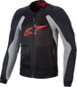 ALPINESTARS Troop-Air Jacket - Black/Ash Gray/Bright Red - Large 3301225-1087-L