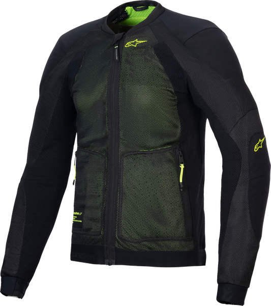 ALPINESTARS Troop-Air Jacket - Black/Fluo Yellow - 4XL 3301225-168-4XL