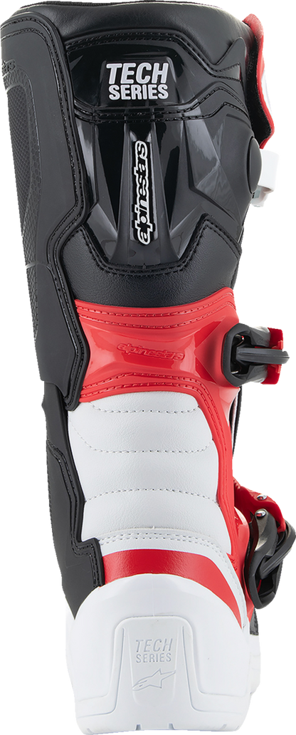 ALPINESTARS Youth Tech3S Boots - White/Black/Red - US 5 / EU 38 2014024-2030-5