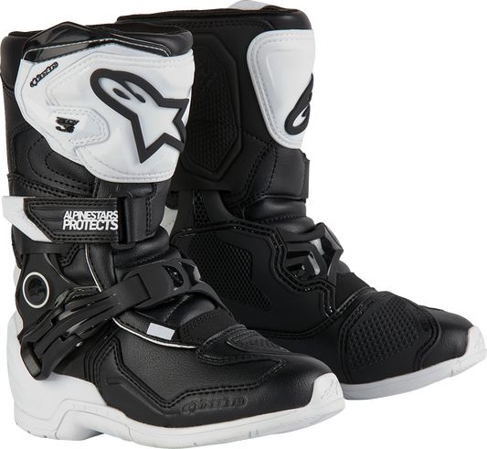 ALPINESTARS Kids Tech 3S Boots - Black/White - US 1 / EU 33 2014524-21-1