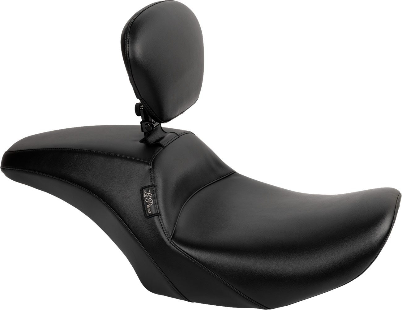 LE PERA Outcast Seat - With Backrest - Plain - FLH/FLT '23-'25 LV-987BR