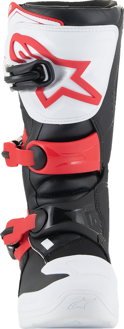 ALPINESTARS Youth Tech3S Boots - White/Black/Red - US 4 / EU 37 2014024-2030-4