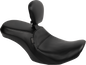 LE PERA Outcast Seat - With Backrest - Plain - FLH/FLT '23-'25 LV-997BR