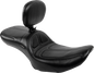 LE PERA Maverick Daddy Long Legs Seat - With Backrest - Black - FLH/FLT '23-'25 LV-957DLBR