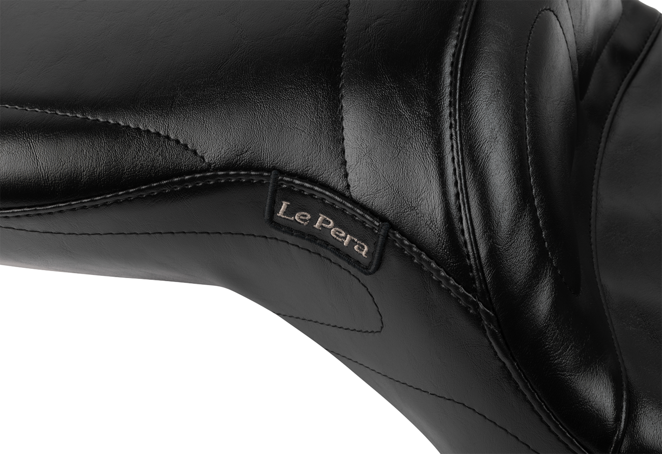 LE PERA Maverick Seat - with Backrest - Black - FLH/FLT '23-'25 LV-957BR