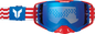 THOR Activate Goggle - Patriot - Red/White/Blue - Blue Mirror Lens 2601-3700