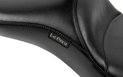 LE PERA Maverick Daddy Long Legs Seat - With Backrest - Smooth - FLH/FLT '23-'25 LV-957DLBRS