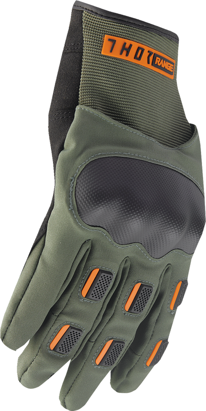 THOR Range Gloves - Army/Orange - XS 3330-8263