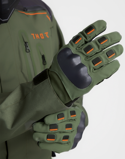 THOR Range Gloves - Army/Orange - XS 3330-8263