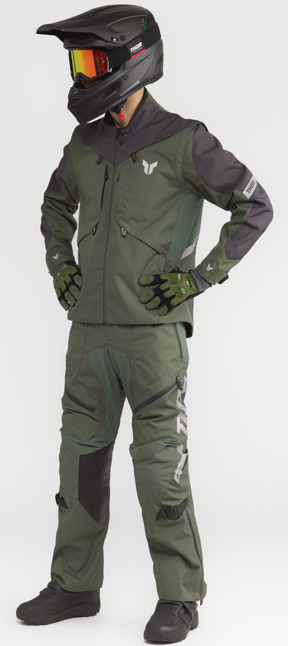 THOR Terrain Over-the-Boot Pants - Army/Charcoal - US 38 2901-12154