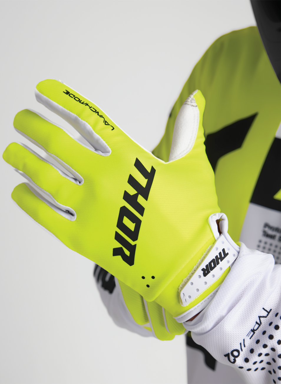 THOR Launchmode Gloves - Acid - Medium 3330-8184