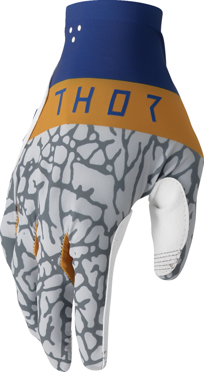 THOR Sportmode Bravo Gloves - Navy/Copper - Medium 3330-8238