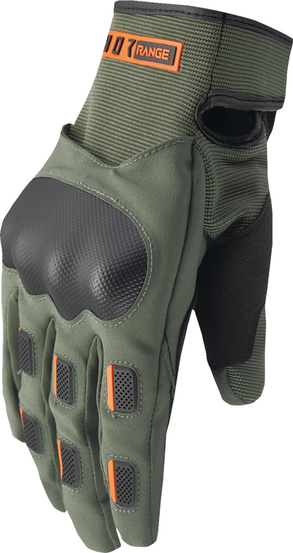 THOR Range Gloves - Army/Orange - Small 3330-8264