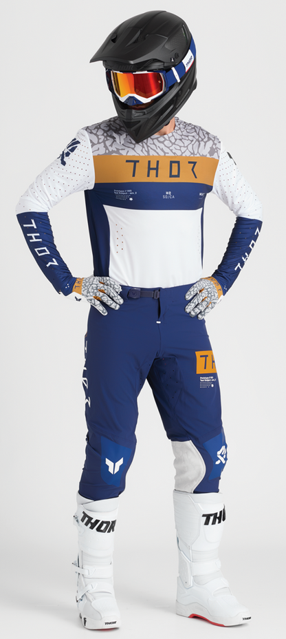 THOR Sportmode Bravo Gloves - Navy/Copper - XL 3330-8240