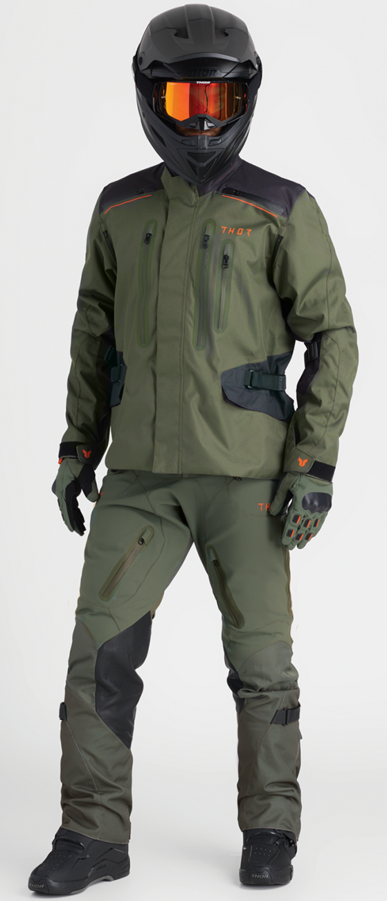 THOR Range Gloves - Army/Orange - Small 3330-8264