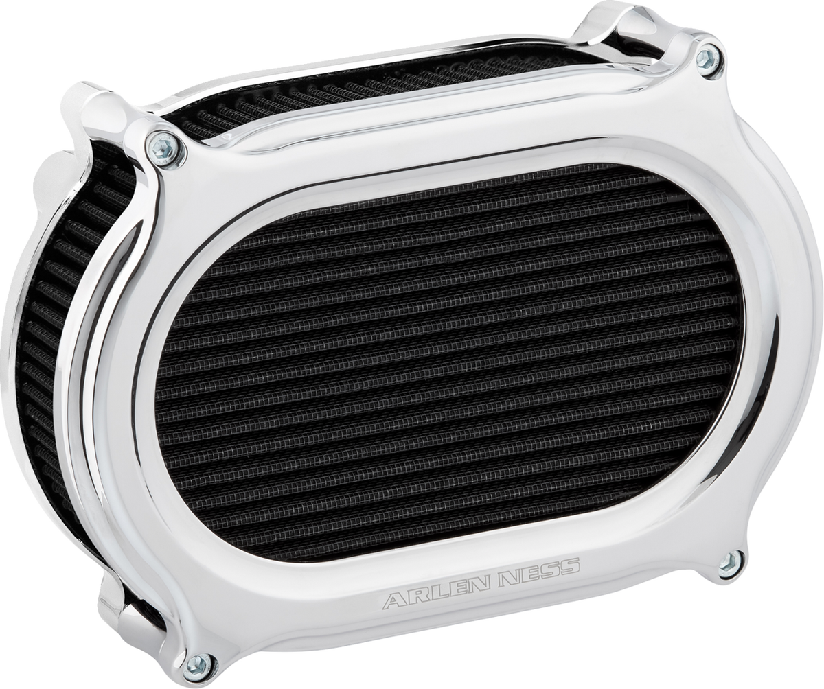 ARLEN NESS Stage 2 Oval Air Cleaner Kit - Chrome 600-170