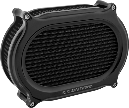 ARLEN NESS Stage 2 Oval Air Cleaner Kit - All Black (Part Number 600-194)