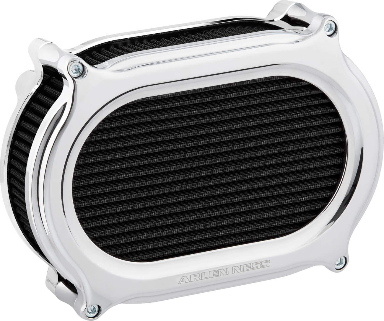 ARLEN NESS Stage 2 Oval Air Cleaner Kit - Chrome 600-207