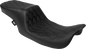 DRAG SPECIALTIES SEATS Predator 2-Up Seat - Vinyl - Double Diamond - Black Stitching- w/o Backrest - FL '97-'07 4695B