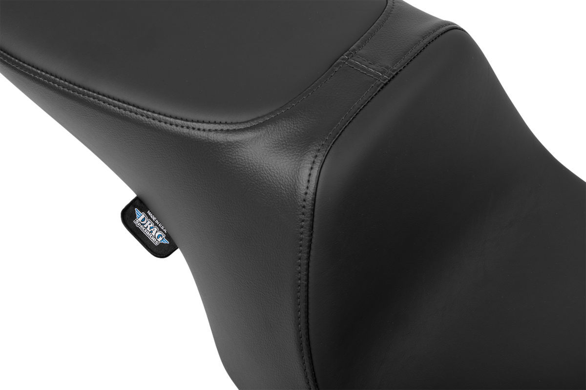 DRAG SPECIALTIES SEATS Predator 2-Up Seat - Solar Leather - Smooth - w/o Backrest - FL '97-'07 4695E