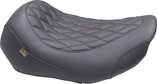 MUSTANG Wide Tripper™ Seat - Solo - Black Stitching - FLT/FLH '23-'25 89503