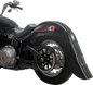 KLOCK WERKS Benchmark Rear Fender - Vicla - Frenched - Black - HD Softail '18-'25 KWF-02-0313