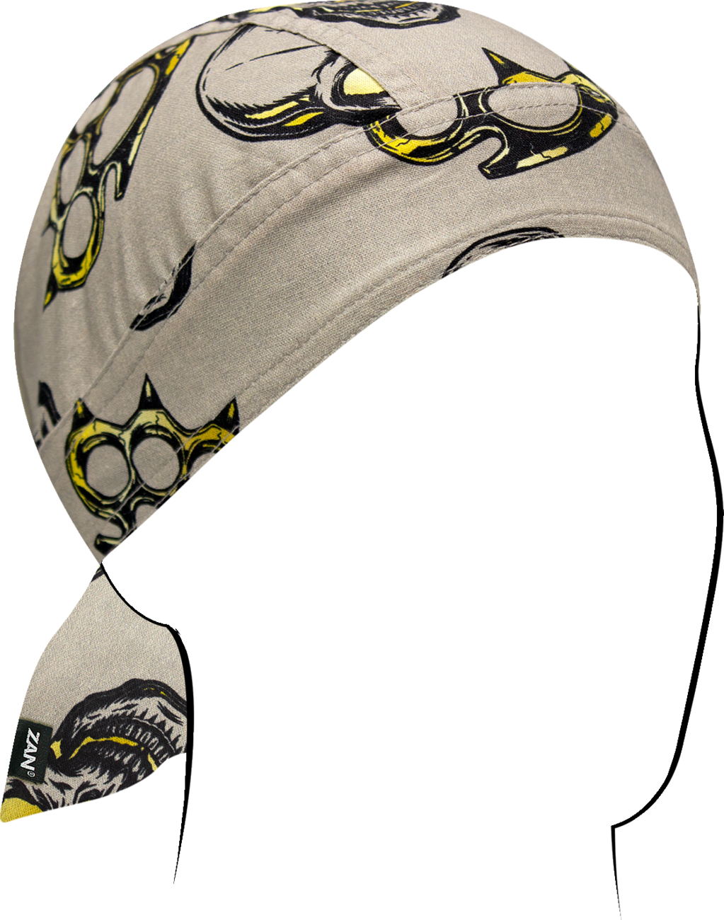 ZAN HEADGEAR Flydanna® Head Wrap Z211 - Greige Spiked Brass Knuckles