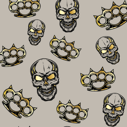ZAN HEADGEAR Flydanna® Head Wrap Z211 - Greige Spiked Brass Knuckles