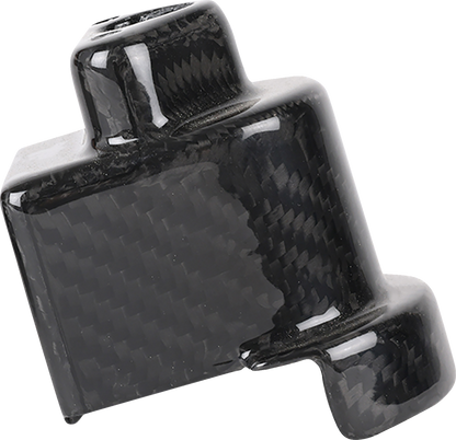 THRASHIN SUPPLY CO. Cover Steering Lock - Gloss Weave Carbon Fiber TSC-3033-0