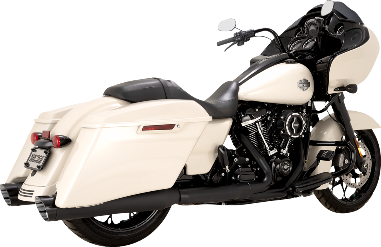 VANCE & HINES Razorback 450 Slip-On Mufflers - Black - M8 Bagger 47960