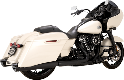 VANCE & HINES Razorback 450 Slip-On Mufflers - Black - M8 Bagger 47960