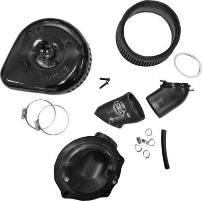 S&S CYCLE Stealth Air Cleaner Kit with Cover - Black - Indian 170-0777
