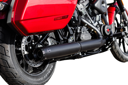 S&S CYCLE Grand National Slip-On Muffler - 50 State - 4" Black - M8 Softail 550-1159