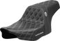 SADDLEMEN Pro Series SDC Performance Seat - Silver Stitching - w/o Backrest - FLT/FLH '23-'24 SC82307D5