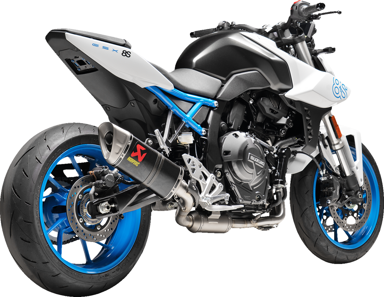 AKRAPOVIC Racing Line Exhaust System - Carbon Fiber - Suzuki GSX-8S & GSX-8R S-S8R2-EEC