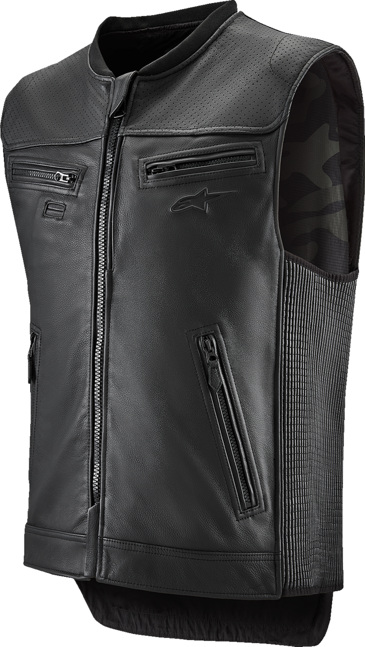 ALPINESTARS TECH-AIR Tech-Air® 3 v2 Leather Vest - Black - Medium 6505225-10-M