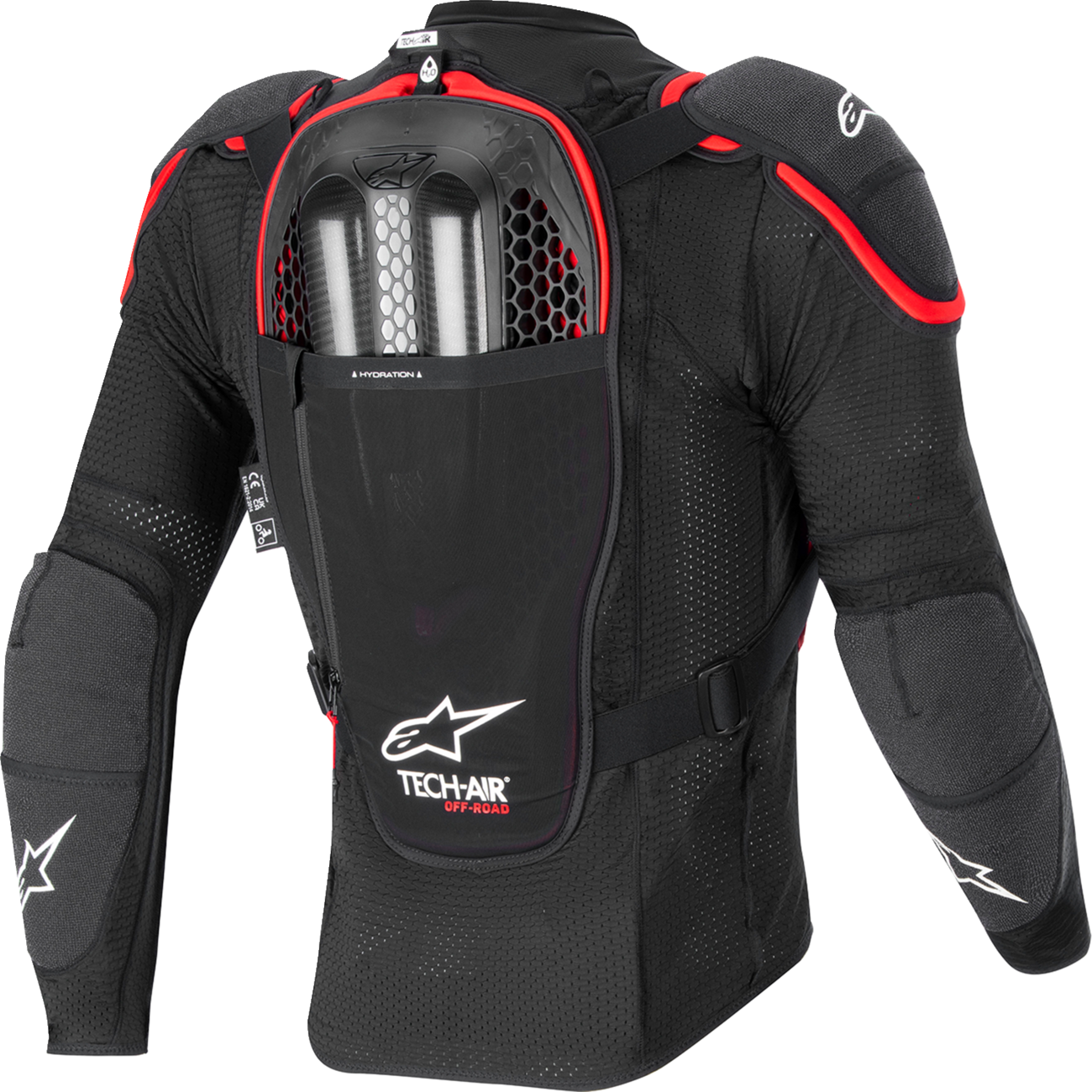 ALPINESTARS TECH-AIR Tech-Air® v2 Off-Road System - Black/Red - Small 6507123-13F-S